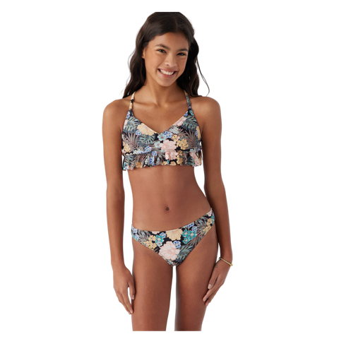 O'neill Girls Macaw Tropical Peplum Bikini Set