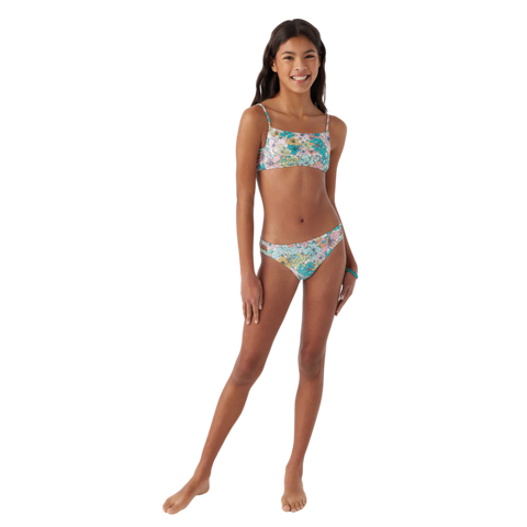 O'Neill Girls Janis Floral Square Neck Bikini Set