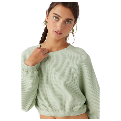 O'neill Tour Waffle Knit Slouchy Top