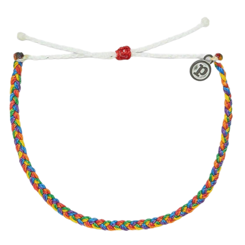 Pura Vida Pride Mini Braided Anklet