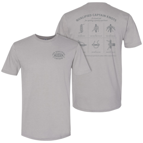 The Qualified Captain Tangled Up Tee - Light Grey