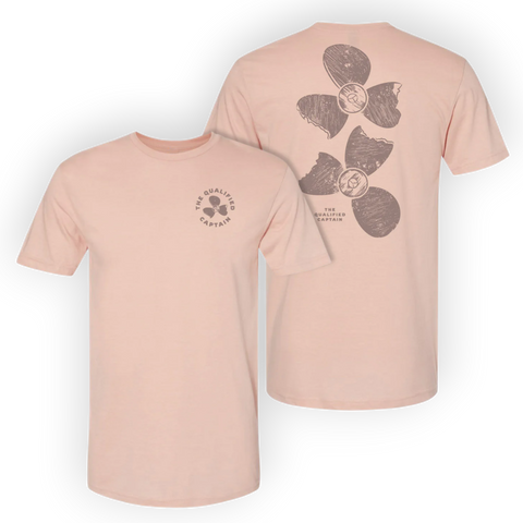The Qualified Captain Props Tee - Pale Peach