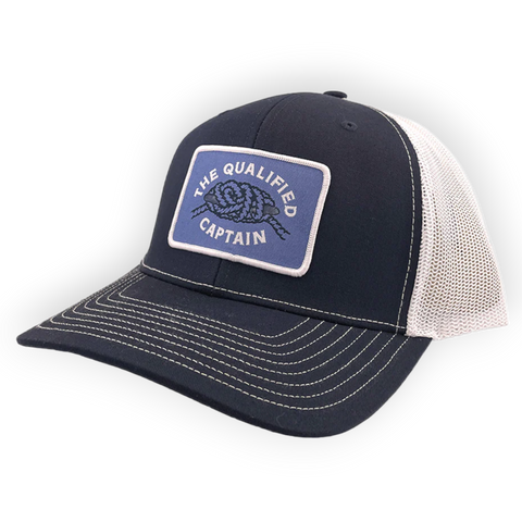 The Qualified Captain Tangled Up Woven Patch Hat - Navy