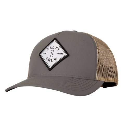 Salty Crew Sealine Retro Trucker Hat - Charcoal/Tan