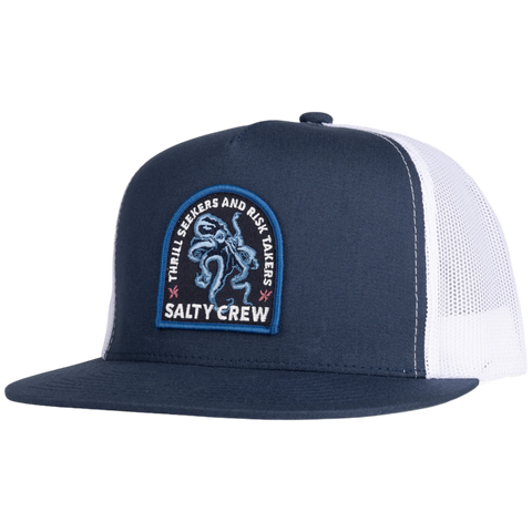 Salty Crew Tropics Trucker Hat - Navy/White