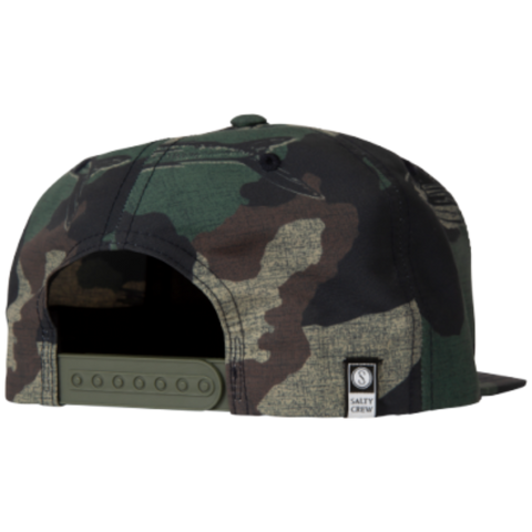 Salty Crew Alpha Tech 5 Panel Hat - Camo