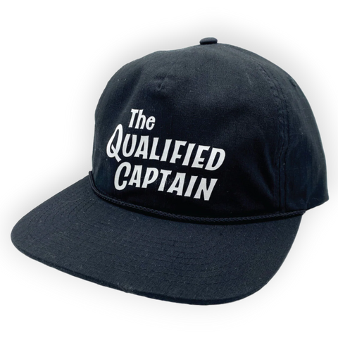 The Qualified Captain Script Grandpa Hat - Balck