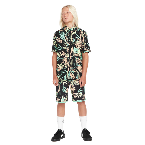 Volcom Boys Bleeding Leaf Trunks - Black