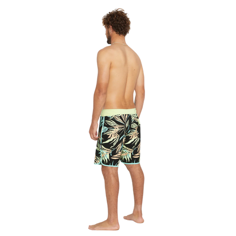 Volcom Bleeding Leaf Mod Tech 18 Trunks - Black