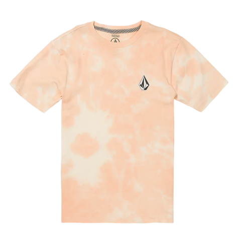 Volcom Boys Iconic Stone Dye Tee - Summer Orange