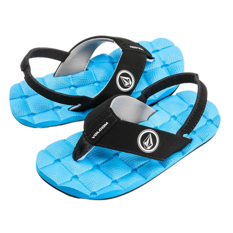 Volcom Little Boys Recliner Sandals - Marina Blue