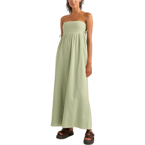 Rhythm Zali Tie Side Maxi Dress - Sage