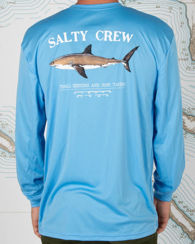 Salty Crew Bruce Long Sleeve Sunshirt - Light Blue