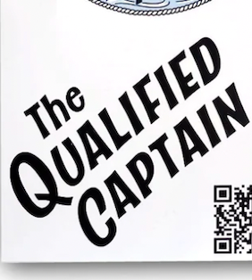 The Qualified Captain Logo Design Sticker